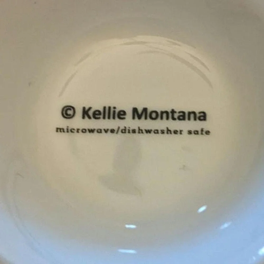 Kellie Montana Floral Bowl, Microwave and Dishwasher Safe, Decorative, Boho, EUC
